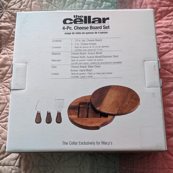 The Cellar by Macy's Cheese cutting board set - Picture 2 of 2